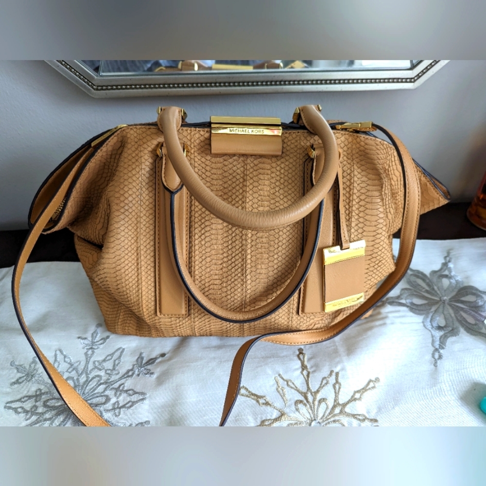 Michael Kors Collection Genuine Python Light Came… - image 1